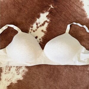 Tommy John Cool Cotton Wireless Bra 36DD Lightly Lined Nude NEW